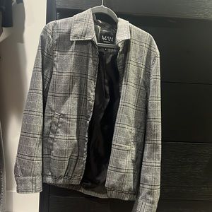 Plaid Bomber Jacket